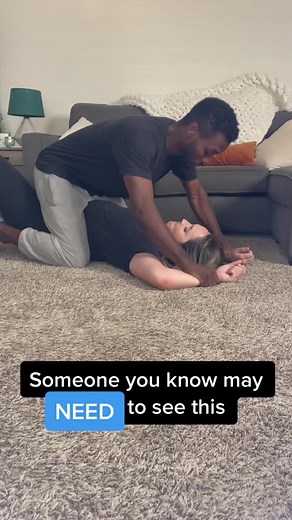 30 SELF DEFENSE MOVES IN 30 DAYS, MOVE 2️⃣8️⃣, TRAP & ROLL: How to get someone off of you in an intimate situation (2/2) @dominat10n #SelfDefense