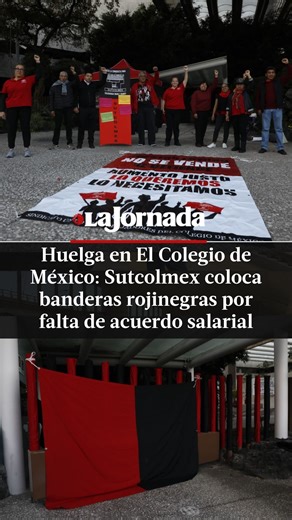 La Jornada on Instagram: "🚩 Estalla la huelga en El Colegio de México. Tras dos meses de negociaciones sin éxito, el #Sutcolmex inició el paro de labores a las 15:00 horas. ¿Qué demandan los trabajadores? Un ajuste salarial digno (ante el rechazo de la oferta del 4%). Regularización de 30 plazas vacantes ocupadas por personal eventual. Respeto al contrato colectivo de trabajo. La base trabajadora administrativa afirma que su poder adquisitivo se ha visto afectado desde 2018. #Colmex #Huelga #Si