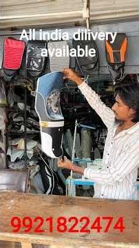 HERO splendor BS6 seat modification with colour combination 🔥👌🏻✅⚡#splendormodified