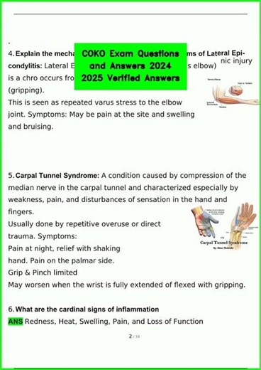 COKO Exam Questions and Answers 2024 2025 Verified Answers video