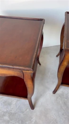 Woodbridge Furniture Louis Xv-style Solid Wood Two-tier Nightstands – A Pair - Etsy