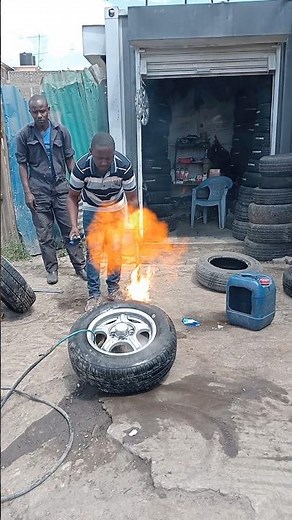 How to inflate stubborn tires using simple FIRE bazookas explosives forces 💥🧨🔥