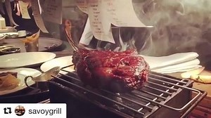 Now that's what I call #steak ! Perfect Tomahawk @savoygrill ! Gx | Gordon Ramsay