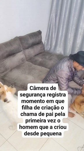 94K views · 2.3K reactions | Câmera de segurança registra momento em que filha de criação o chama de pai pela primeira vez o homem que a criou desde pequena. Obs:encenação | Messias Almeida | Facebook