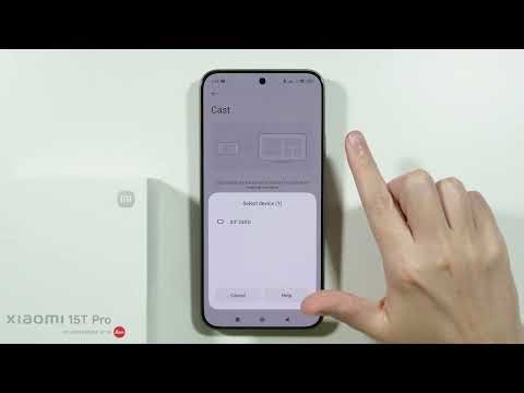 Xiaomi 15T/15T Pro: How to Mirror Screen to Other Device (Cast Screen)