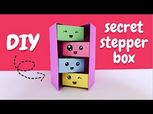 DIY secret stepper box _ origami secret stepper box tutorial