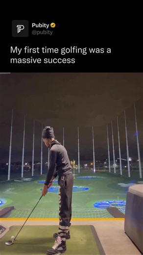 Pubity on Instagram: "Rushed his golf swing and ended up smacking himself in the head with the ball instead of sending it down the fairway 😅 Credit: noctalepsy / ViralHog #Pubity #Viral #Sports #Interesting #golf"