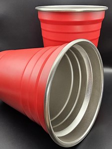 16oz Red Metal Drinking Cup (in the Style of Red Solo) Laser Engraved - Etsy