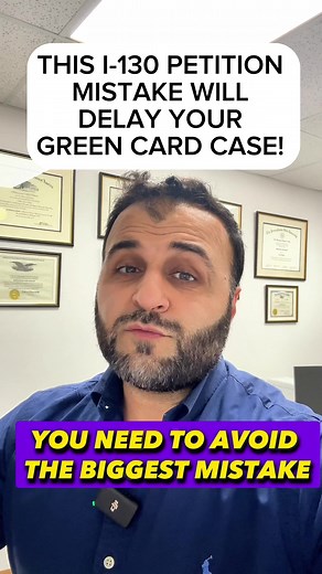 Dont make this mistake on your I-130 form when applying for a Green Card by leaving the part about the Embassy blank othwrwise you will have to fill out I-824 form, play $465 filing fee and have your case delayed! #immigration #immigrants #fiance #marriagevisa #greencardmarriage #immigrationattorney #immigrationlaw #nyc #uscis #immigrationinterview #immigrationlawyer #immigrationattorney #nyc #legaltiktok #attorneysaleem #fyp #brooklyn