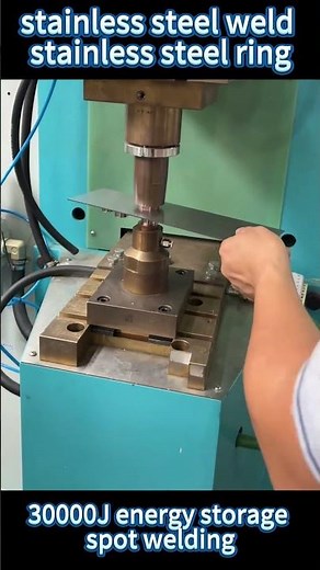 💥 30,000J Stainless Steel Ring Spot Welding! | Industrial-Grade Joining
