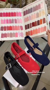 What color do you want to see next in our Vien Collection? #themariakimcollection #manufacturing #MaryJaneShoes #maryjane #bunions #comfortableshoes #supplier #bunions #vivaia #inspired | The Maria Kim Collection