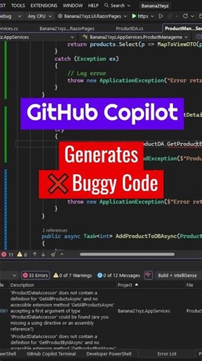 GitHub Copilot Introduces New Bugs - Entity Framework Implementation #githubcopilot