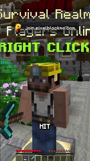 How to get started on PixelBlock SMP #shorts