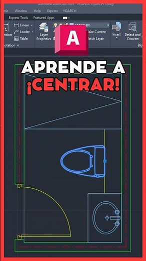 🚀 How to Center an Object in AutoCAD - PRO Method 🔥 #autocad #architecture
