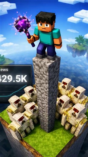 REVENGE IN CREATIVE 💀🥀!! #minecraft #youtubeshorts #ytshorts #gaming #irongolem #popular #mace