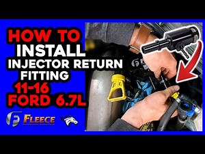 How To Install Fleece Injector Return Fitting: 2011-2016 Ford 6.7L #diesel #powerstroke #fordtruck