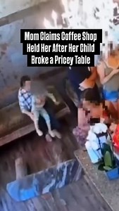Inside Edition on Instagram: "A young girl accidentally knocked over a table, reportedly made of expensive marble, at a coffee shop, and her mom says she was stunned by what happened next. The mother says the owner told her the table was $1,600 and they could not leave without leaving her license and a credit card. In a statement, the store says “we would never hold anyone against their will,” and that it requested her contact information for “insurance purposes.” #mom #jerseyshore #dts"