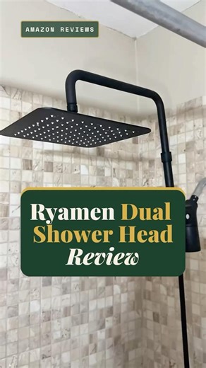 Ryamen Dual Shower Head #showerhead #bathroomupgrade #amazonfinds #homeimprovement #fixerupper