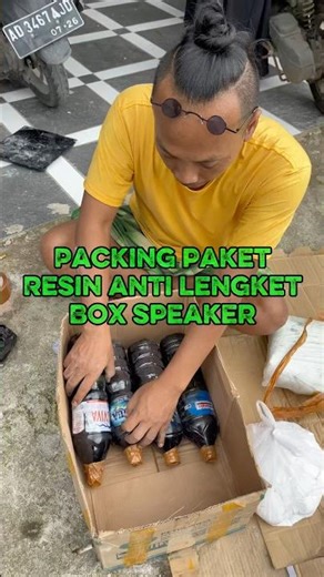Packing package resin non-stick speaker box #speakerbox #resin