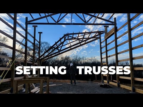 How I Set Trusses By Hand Solo