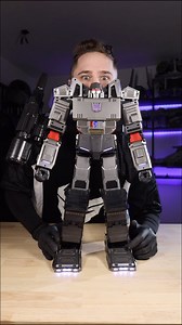 Megatron is unleashed. I am still trying to get him to like me. It doesn’t help when I set up Optimus in front of him though… #megatron #unboxing #transformers #robot #drone #decepticons | polskihussar