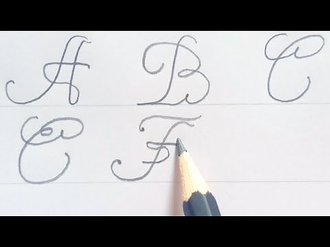Fancy Spanish cursive alphabet handwriting | A to Z practice guide for a beautiful cursive writing