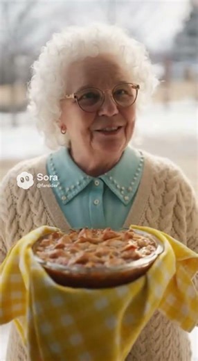 Grandma's Peach Cobbler Surprise #dessert #prank