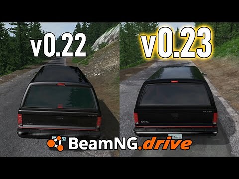 BeamNG.Drive v0.23 vs v0.22 - PBR Shaders & Global Illumination