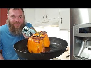Southwest style cornbread stuffed peppers
