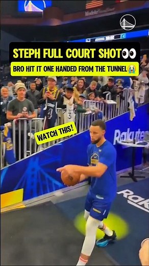 Steph Curry CIRCUS SHOT from TUNNEL🐐