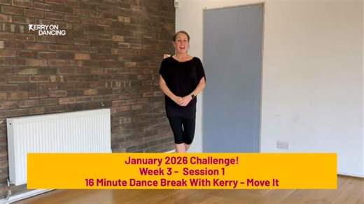 Kerry Tite on Instagram: "💃✨ The Kerry On Dancing – January Challenge ✨💃 🎉 Week 3, Session 1 is LIVE! 🎉 Move It We’re heading into a new week with a 16-minute dance break to get your body moving and your energy flowing 💥🎶 This one is all about movement, fun, and feeling good — your way! No steps to perfect. No pressure to perform. Just show up, press play, and move it 💖 ⏱️ 16 minutes 🆓 Completely FREE 🏡 Dance anywhere — at home, in comfy clothes, just as you are You’re doing something p