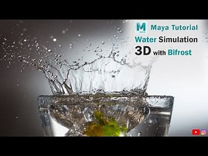 Water Simulation in Maya 3D with Bifrost: Create a Realistic Liquid Splash #shortvideo #liquid