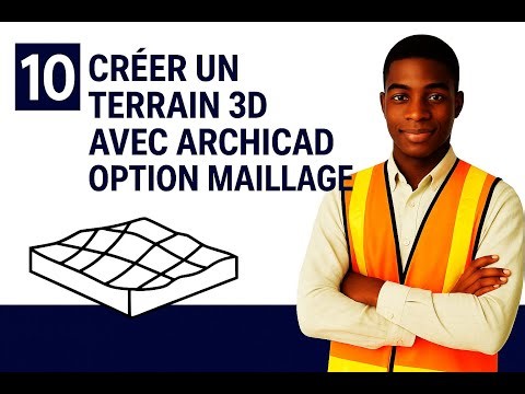 creer un terrain 3D avec archicad option maillage