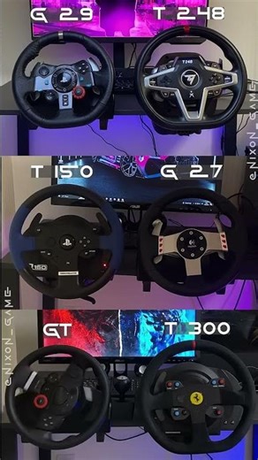 Team Logitech GT 27 29 vs Team Thrustmaster T150 T248 T300