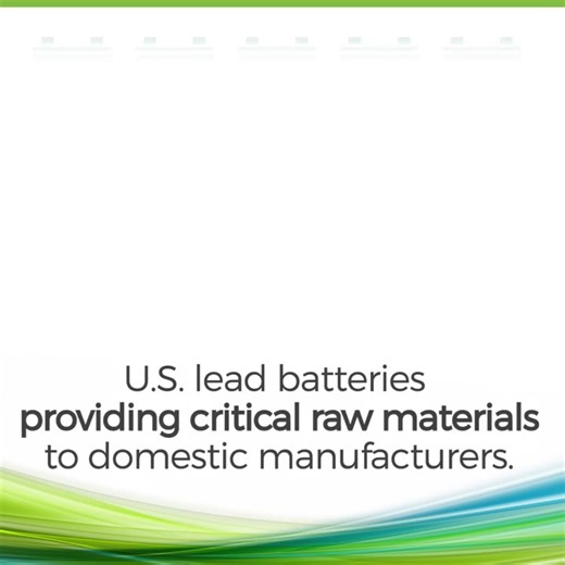 Every year, U.S. lead battery recyclers process over 160 million batteries. ♻️ These recycled batteries supply 70% of the nation’s lead demand, keeping essential materials in circulation and powering vehicles, industry, and infrastructure across the country. | Association of Battery Recyclers