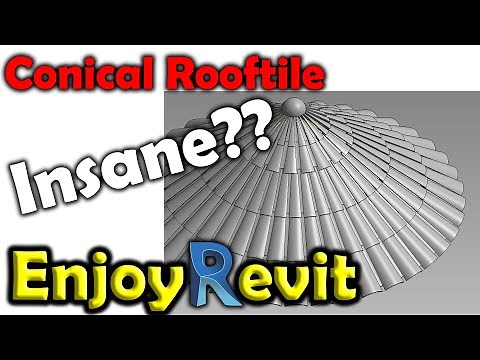 Revit Tips - Adaptive Conical Roof with Tiles, Spanish roof tile, Clay tile roofing