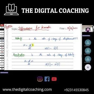 Differentiation & Integration of Kinematics | Add Math 0606 | The Digital Coaching