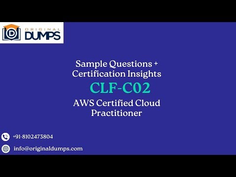 CLF-C02 | AWS Cloud Practitioner – Sample Questions & Answers Explained