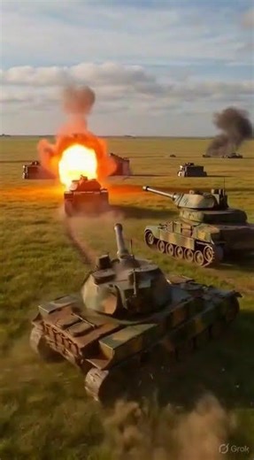 Epic Tanks Battle Game Scene with Cinematic Graphics 🔥🪖 #Gaming #Tanks #GameScene
