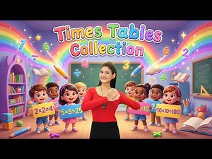 Times Tables Collection | Tables 2 to 10 | Multiplication Tables | Learning Video