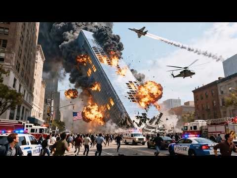 13 minutes ago, a US city center was destroyed by a mysterious fighter jet attack.