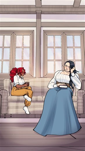 What do you wanna be for Halloween? [My Werewolf Girlfriend] #wlw #webcomic