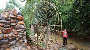 6.2K views · 196 reactions | Build a system to take water, install bearings iron and bamboo, Ep1 | Kaleb Mountain life | Facebook