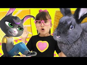 Talking Becca in real life! Games with Talking Tom friend Becca and Abby Hatcher. Full Episode
