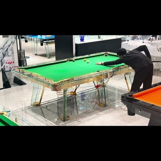#billiards glass pool table