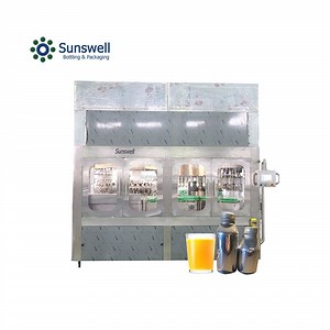 [Hot Item] New Sunswell Aluminum Bottle Customized Fruit Juice Packing Machine