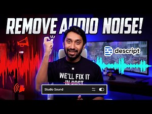 Remove Audio NOISE with Descript!