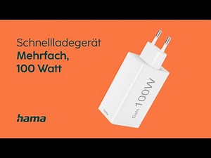 Hama Schnellladegerät | 3 Ports - 100 Watt