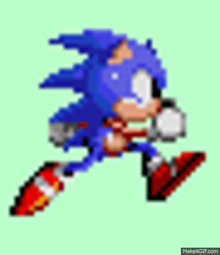 Sonic Run on Make a GIF