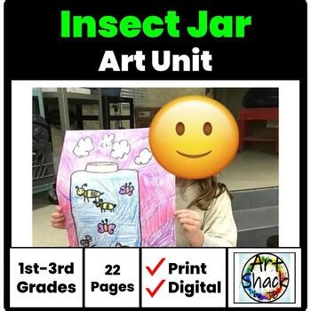 Fun Insect Jar Drawing Lesson/Unit/Digital Resource/Elementary School Art